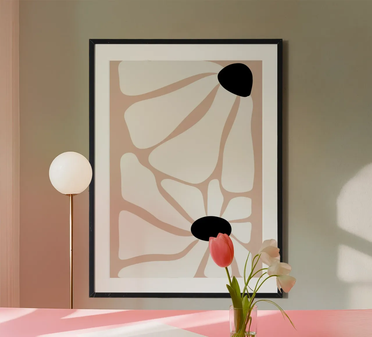 Abstract floral carta hahnemühle da LisaArtes