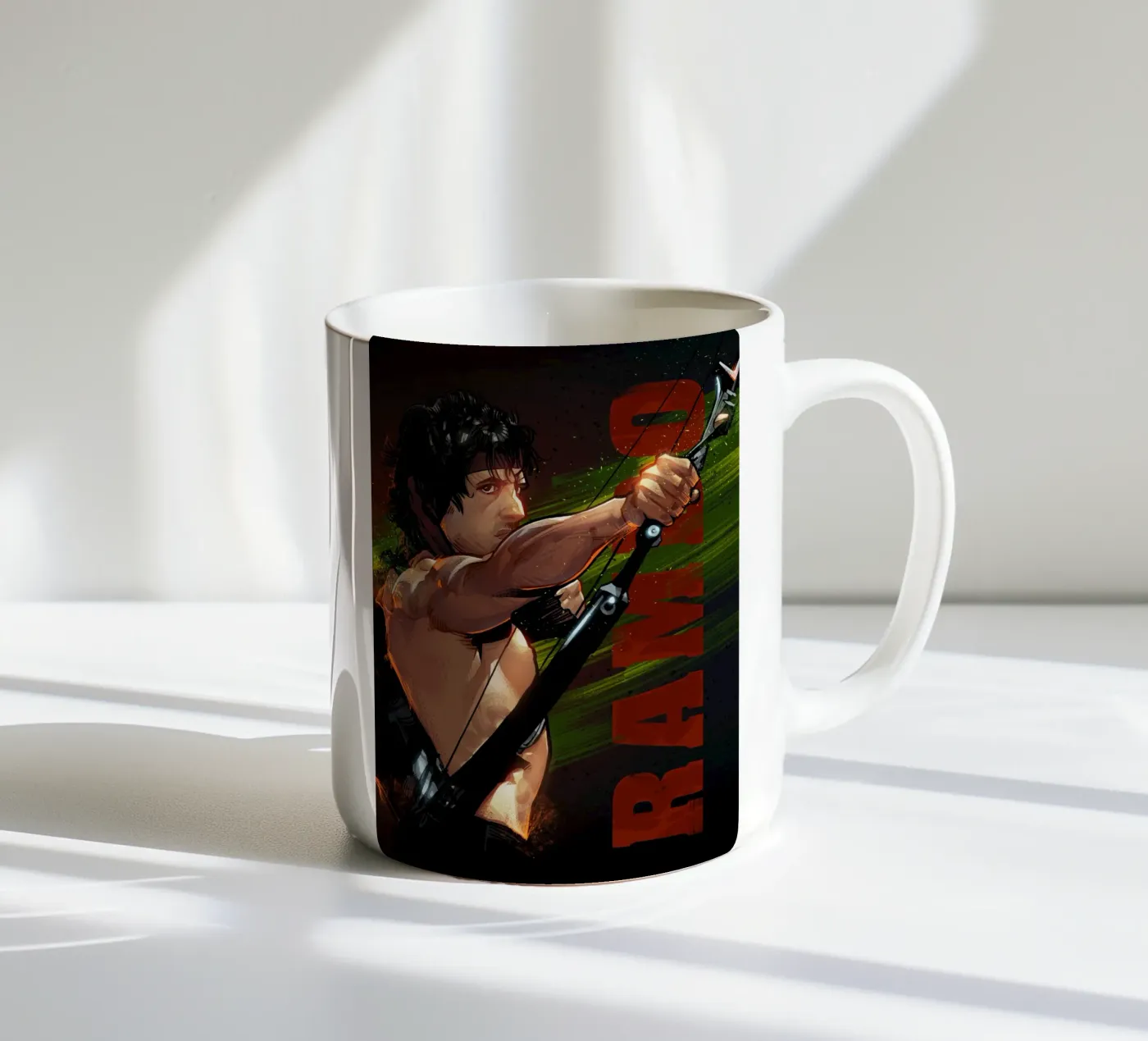 Rambo ceramic mug by nabakumov