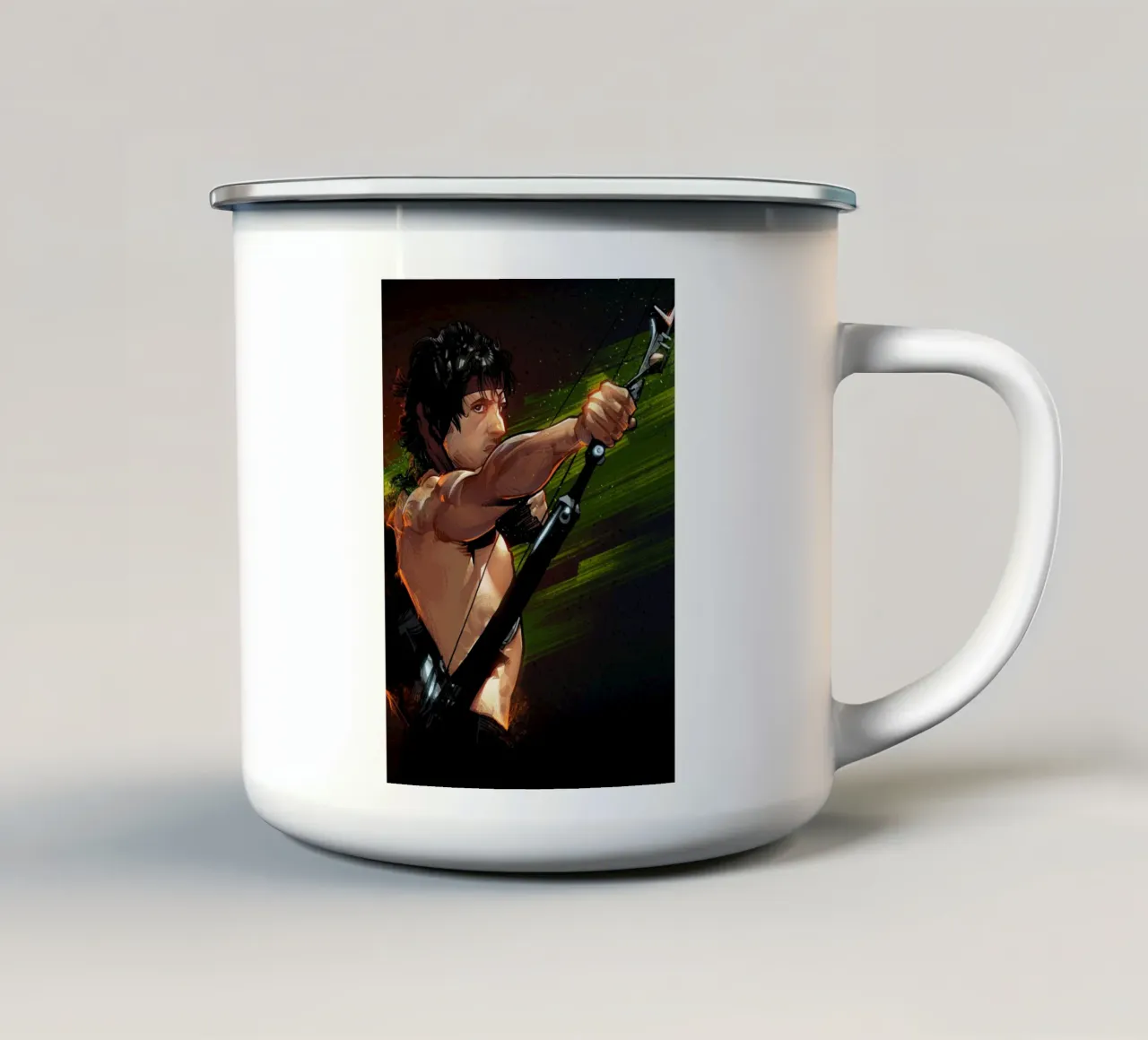 Rambo tazza in smalto da nabakumov