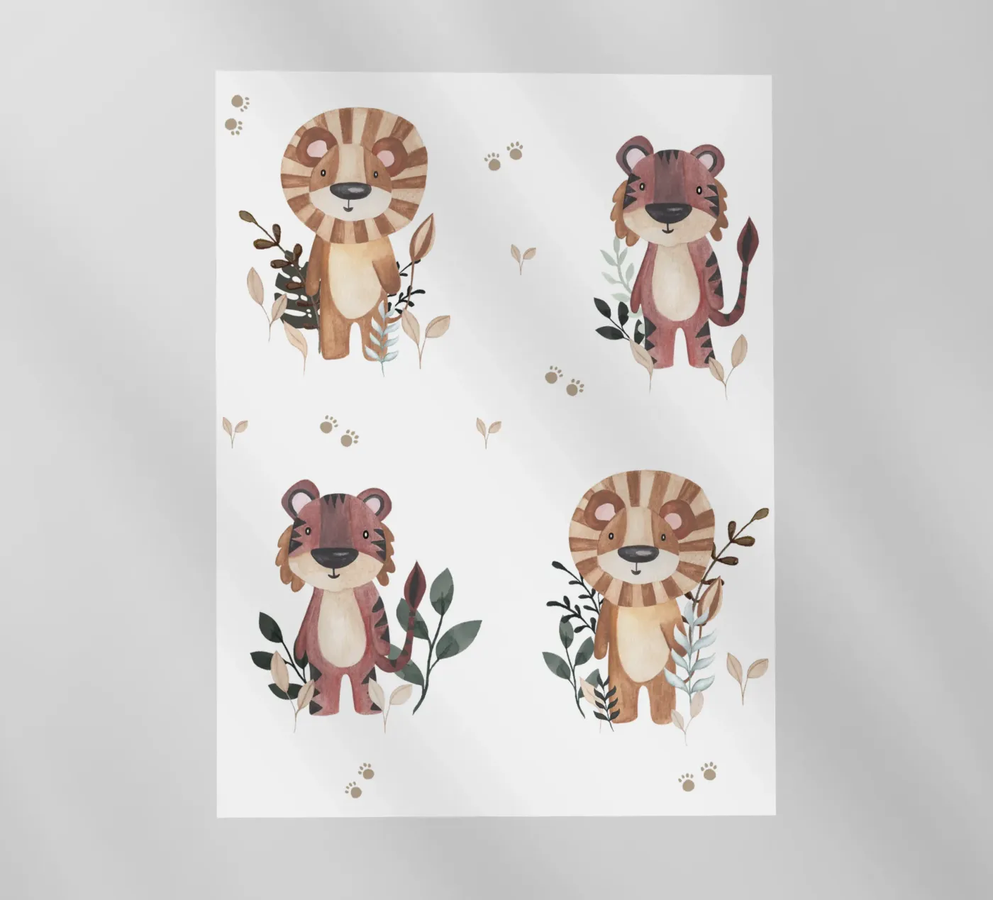 Tigre e Leone pellicola backlit da Sabrina Ziegenhorn