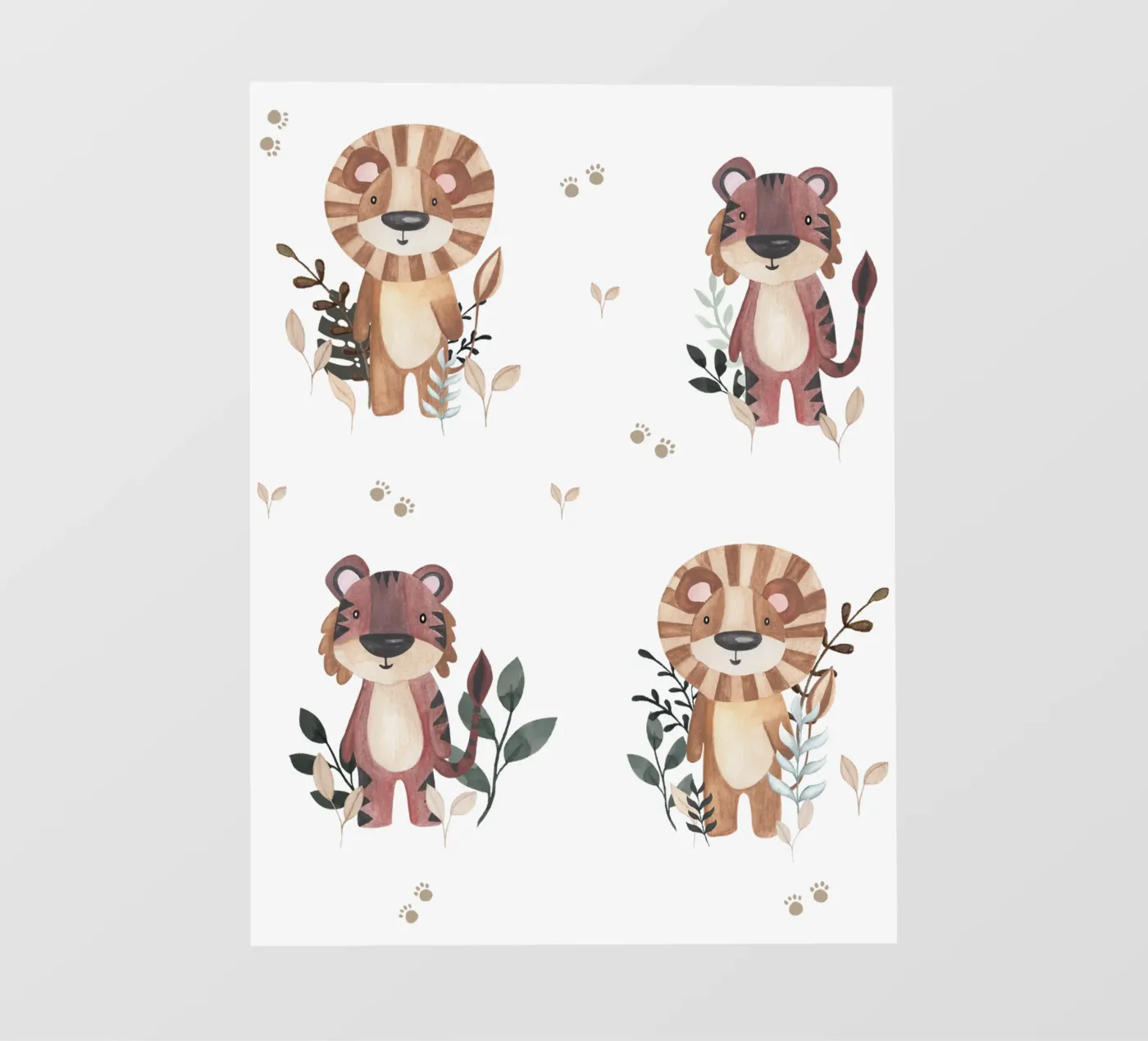 Tigre e Leone pellicola backlit da Sabrina Ziegenhorn