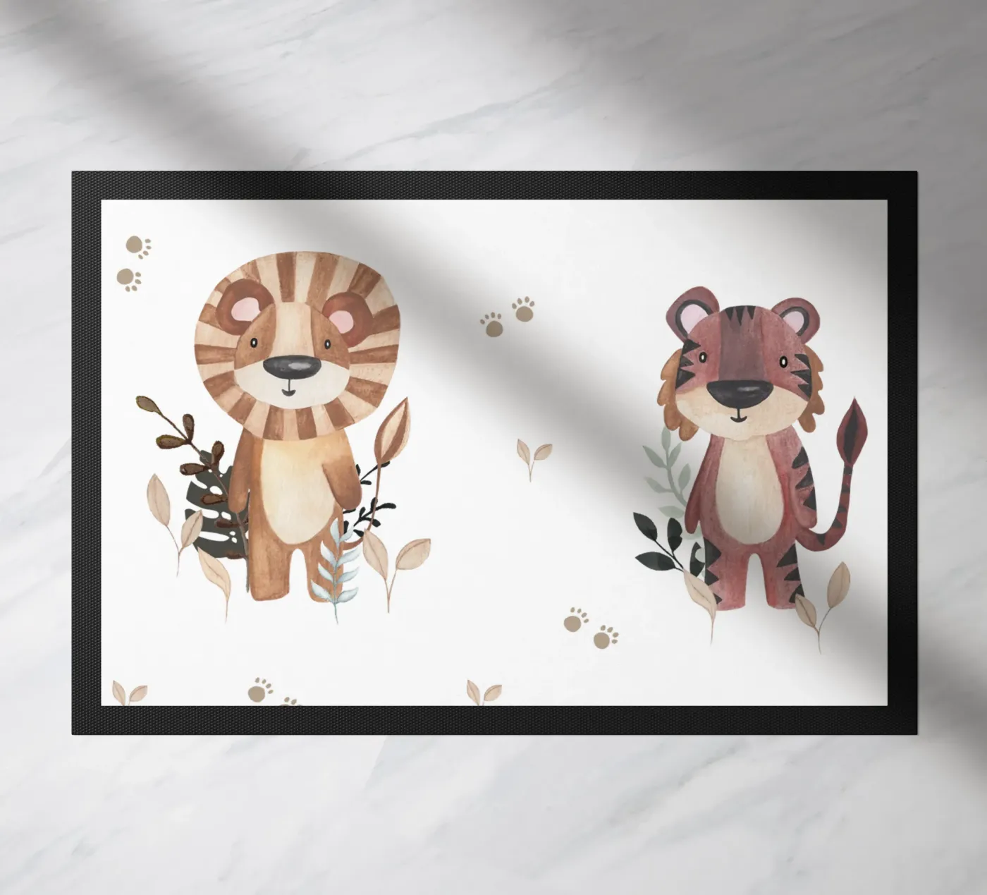 Tiger & Lion doormat by Sabrina Ziegenhorn