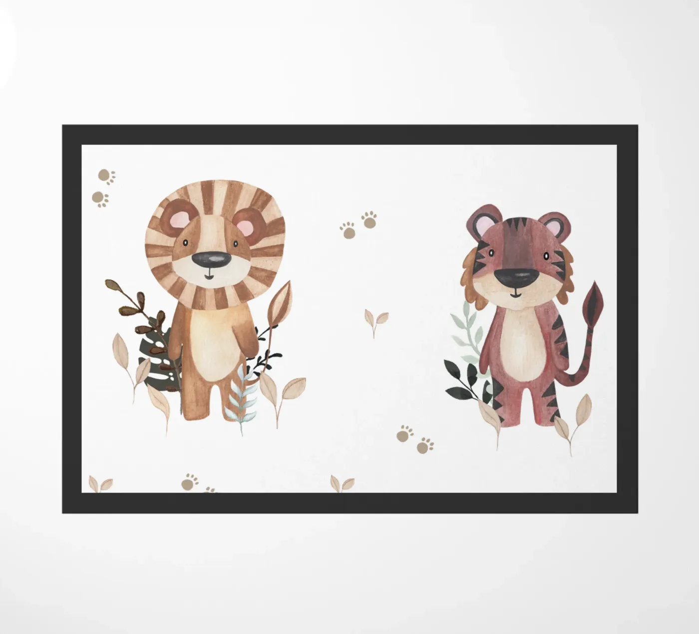 Tiger & Lion doormat by Sabrina Ziegenhorn