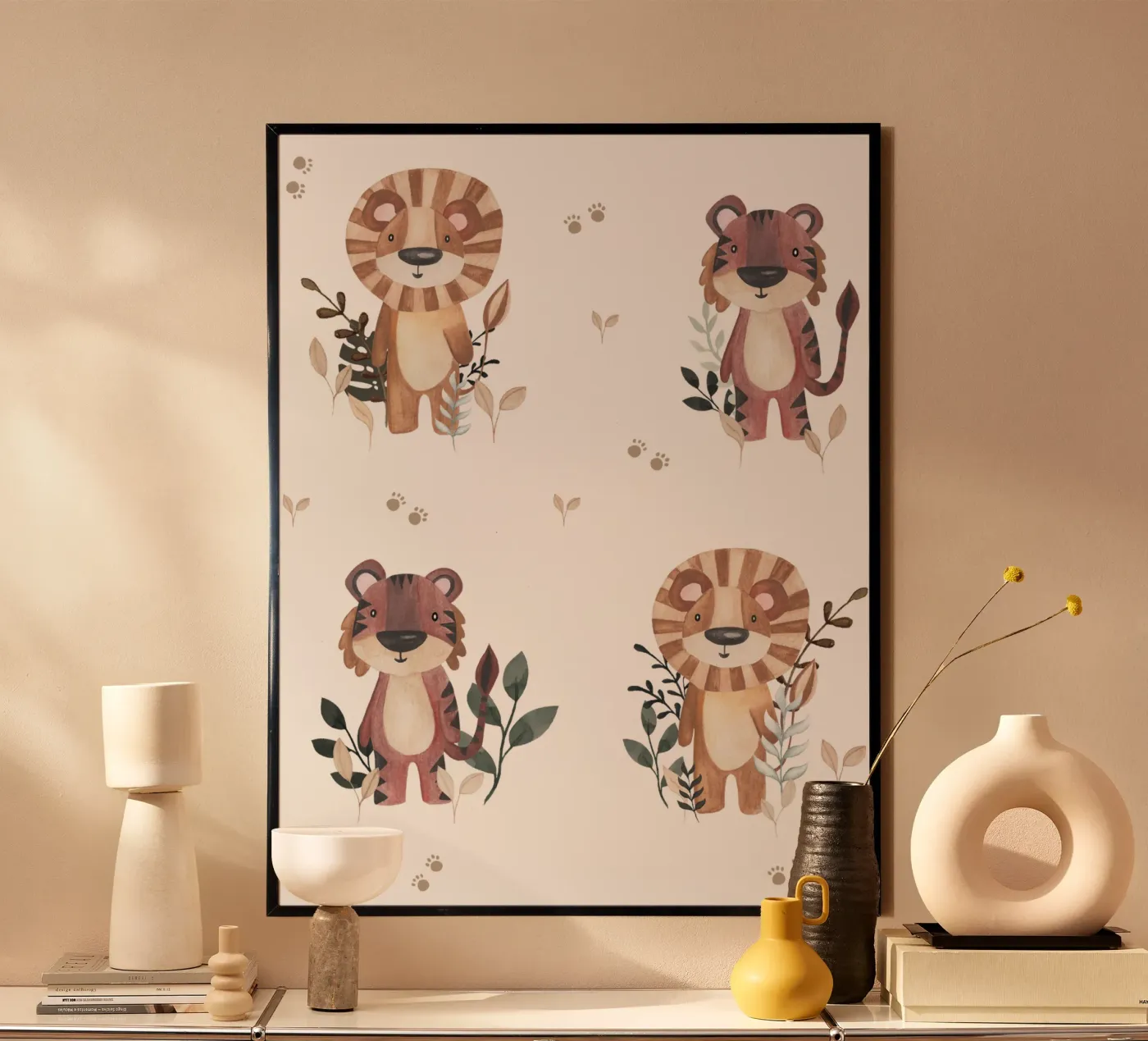 Tiger & Lion poster de Sabrina Ziegenhorn