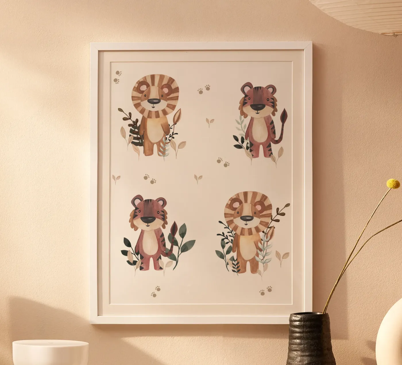 Tiger & Lion poster de Sabrina Ziegenhorn