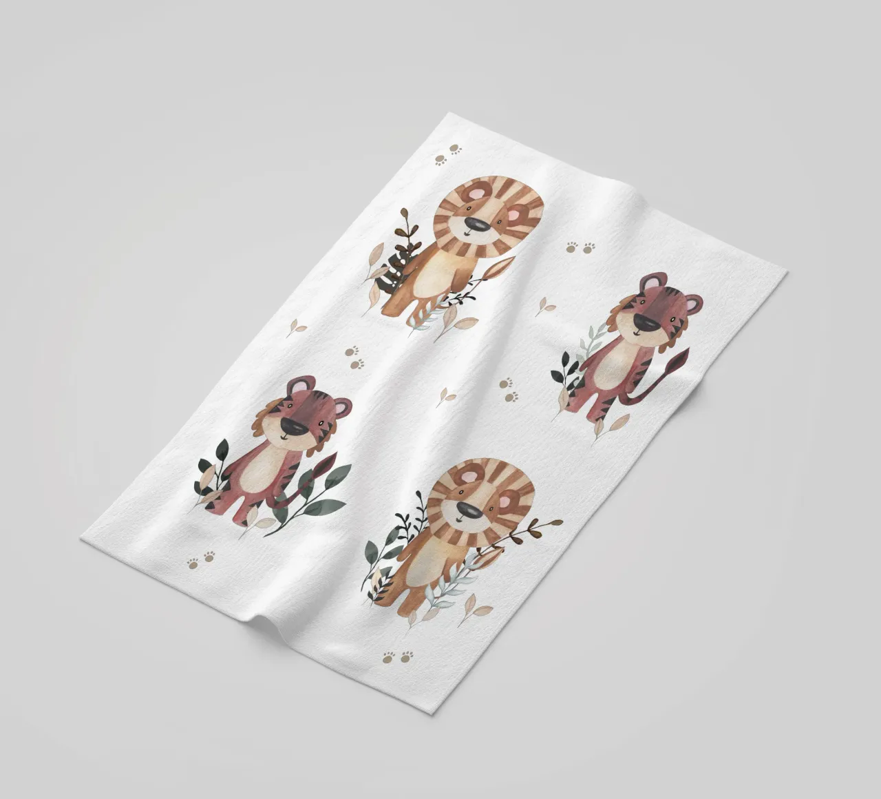 Tigre e Leone telo mare da Sabrina Ziegenhorn