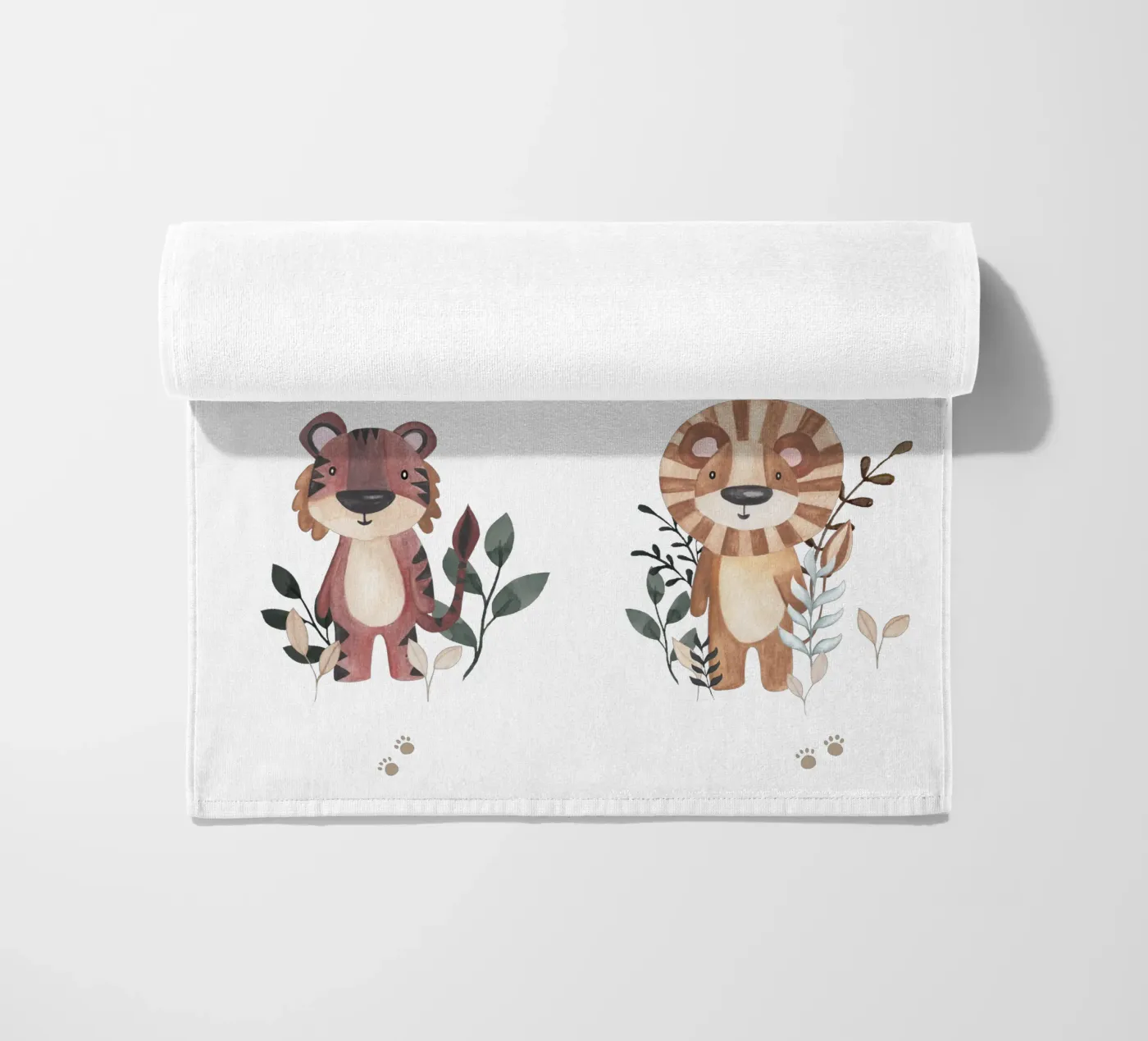 Tiger & Lion Strandtuch von Sabrina Ziegenhorn