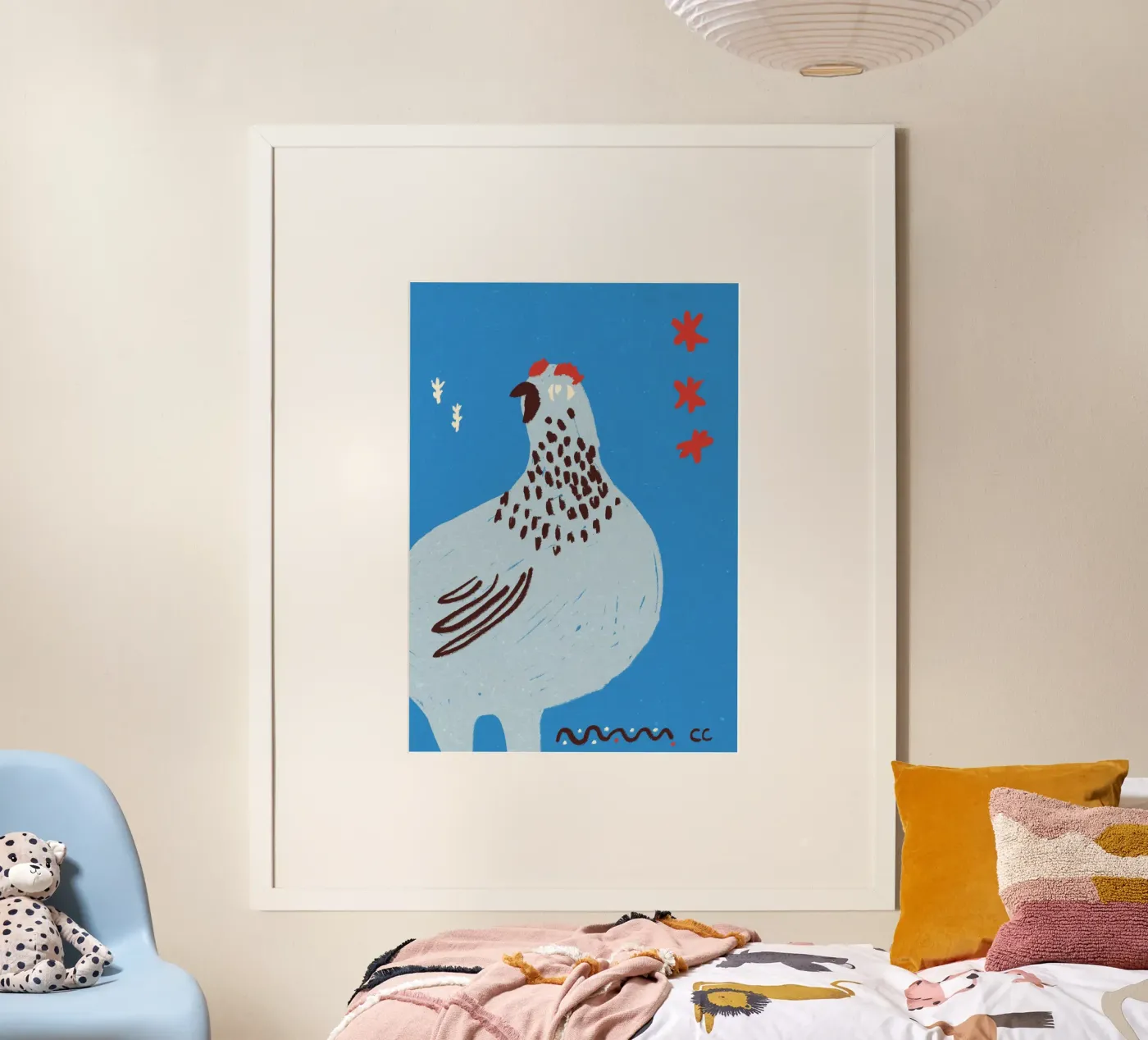 Nördliches Schneehuhn poster van Candid Chroma