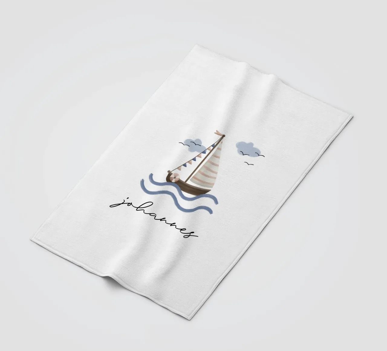 Zeilboot fleecedeken van we line studio - design