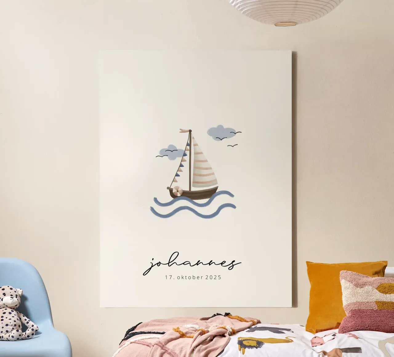 Barca a vela tela con Cornice a cassetta da we line studio - design