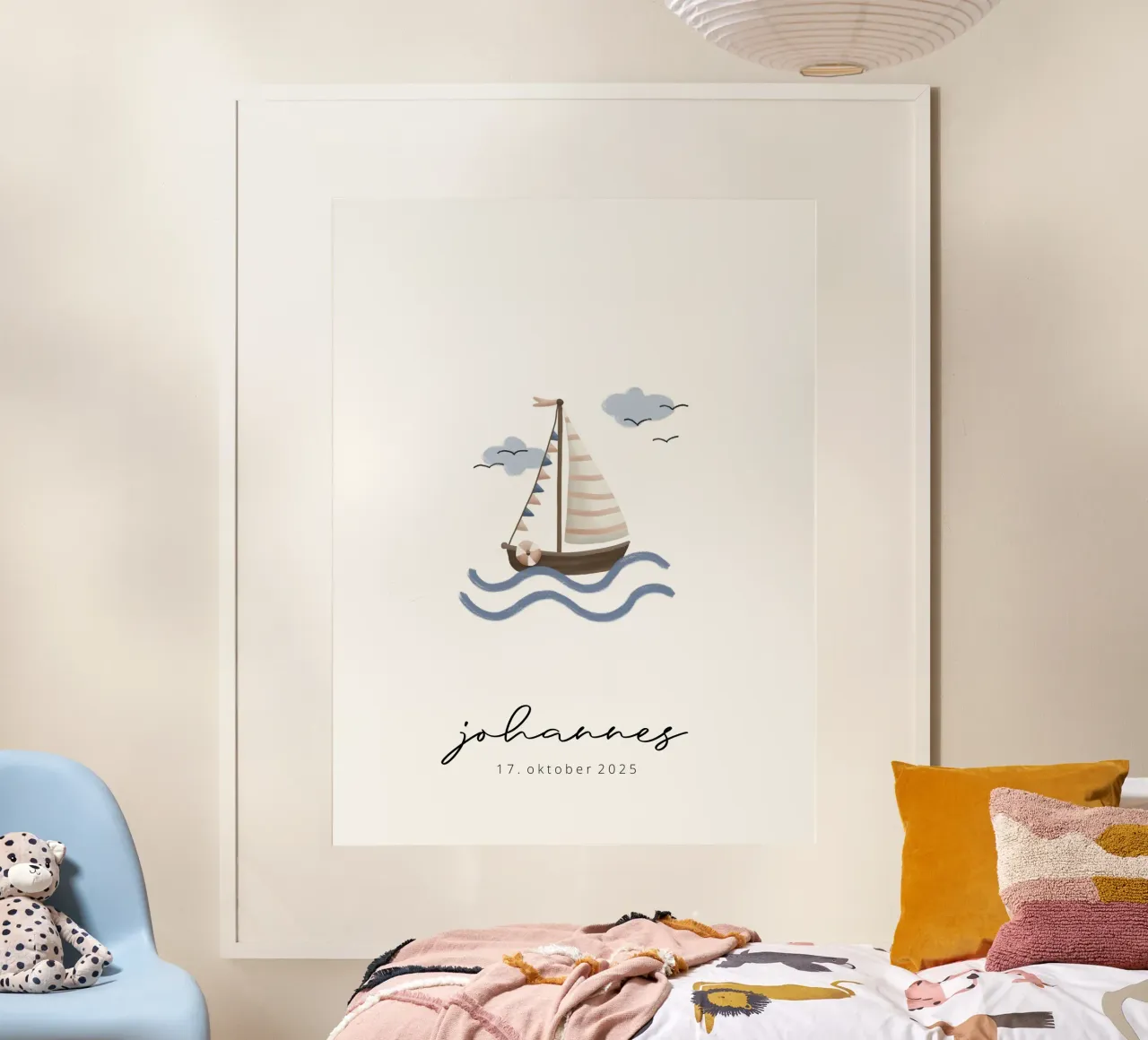 Zeilboot poster van we line studio - design
