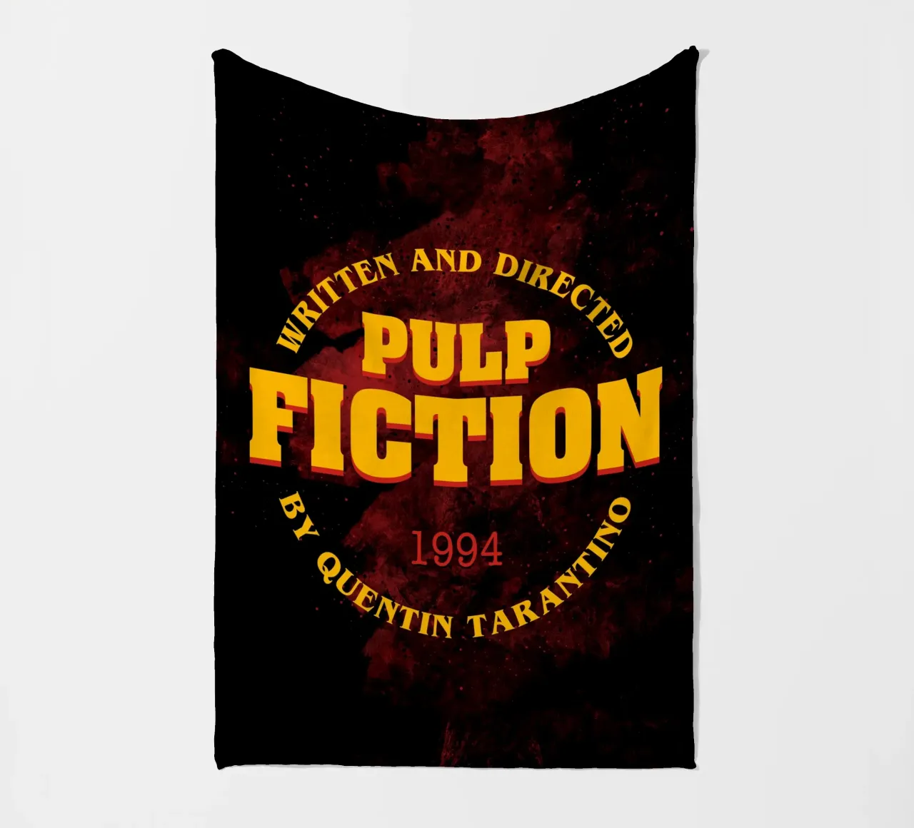 Pulp Fiction Logo fleece blanket by nabakumov