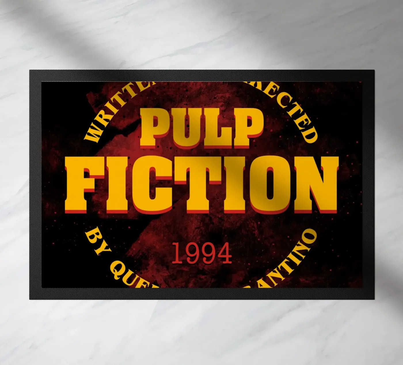 Pulp Fiction Logo doormat by nabakumov