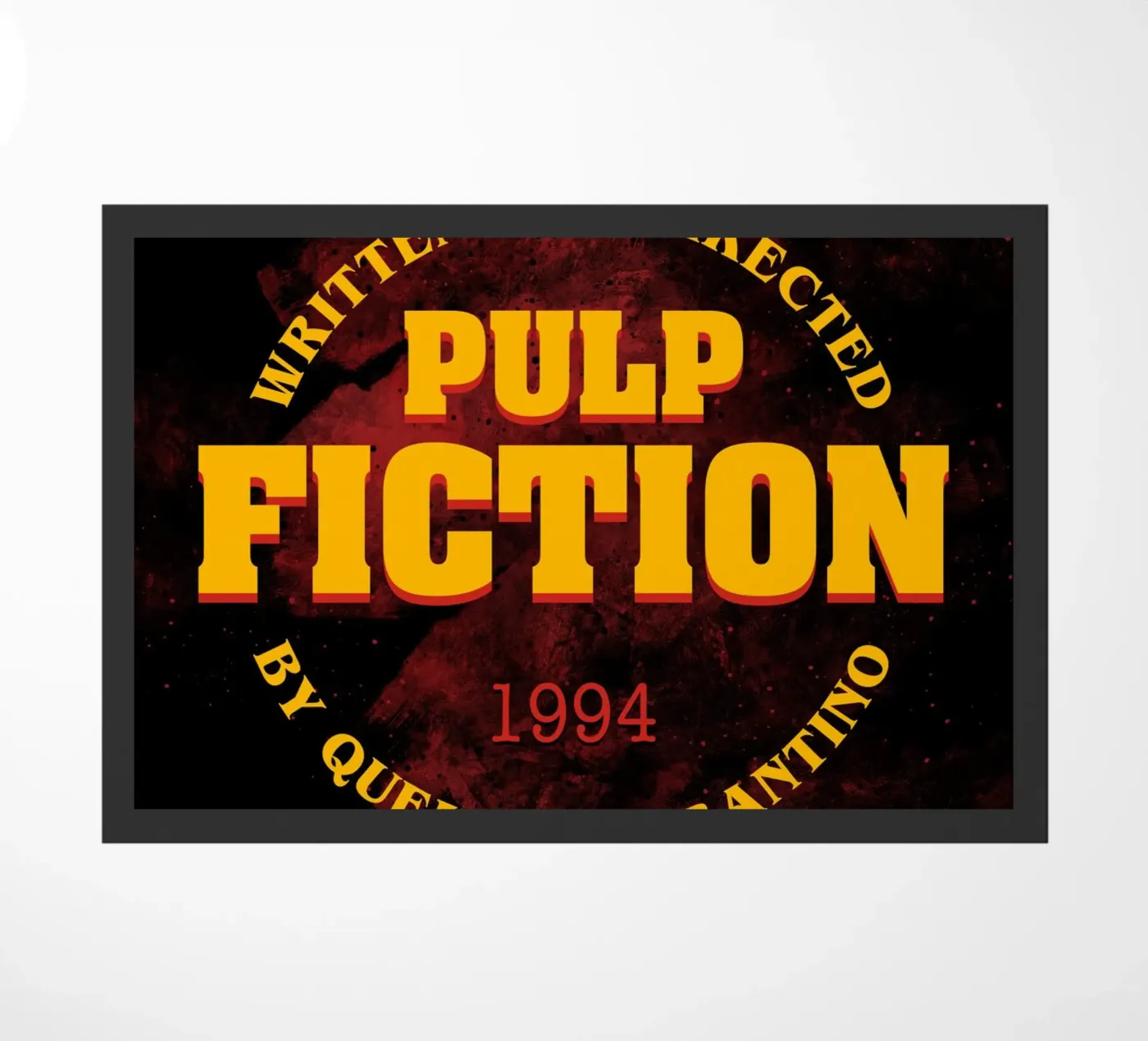 Pulp Fiction Logo doormat by nabakumov