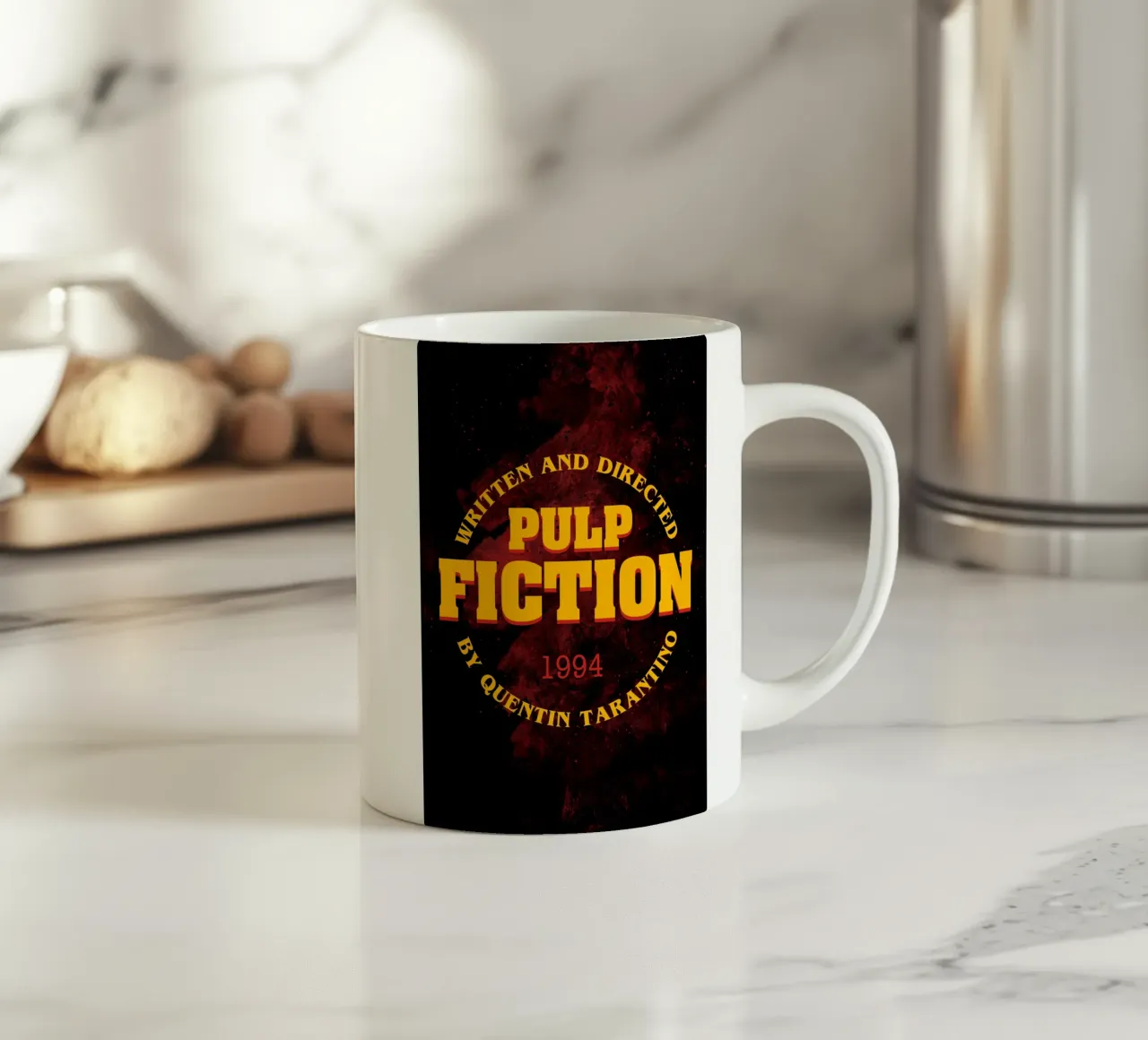 Pulp Fiction Logo tazza in ceramica da nabakumov