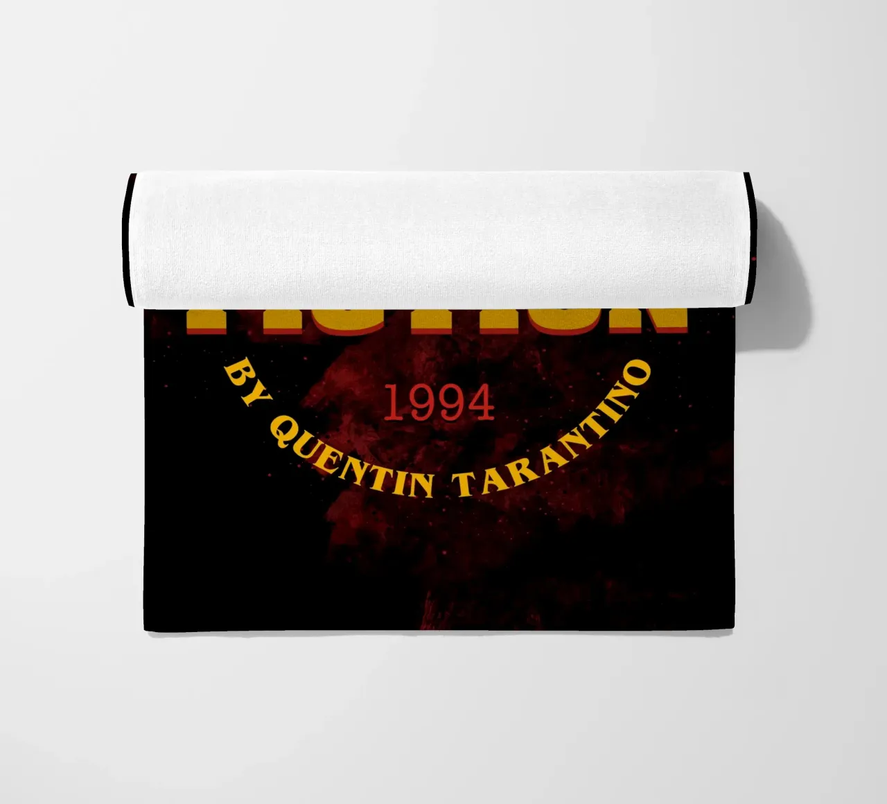Pulp Fiction Logo beach towel by nabakumov