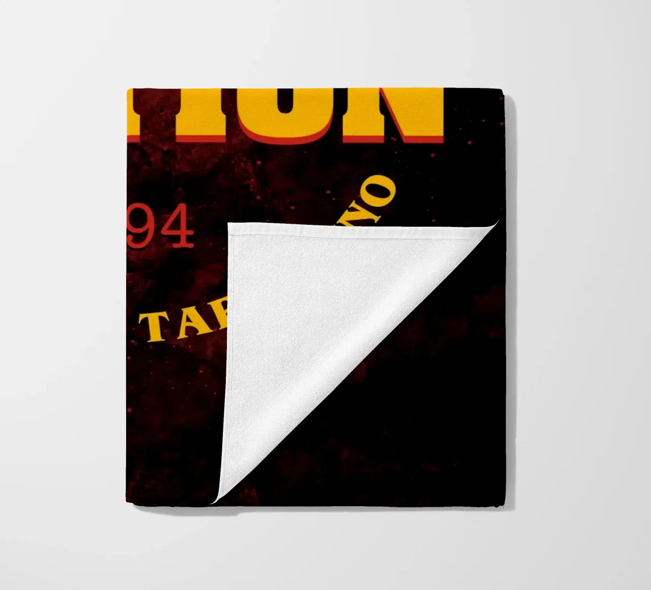 Pulp Fiction Logo beach towel by nabakumov