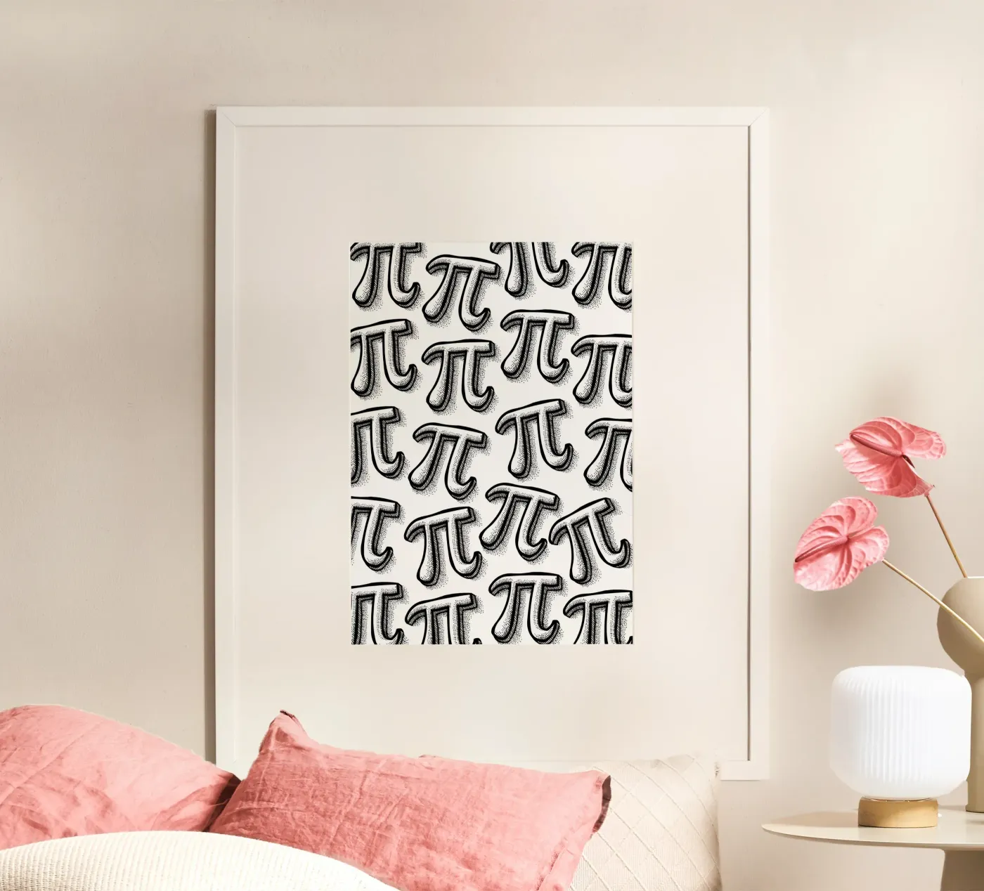 Pi pattern Poster von Happypatterns