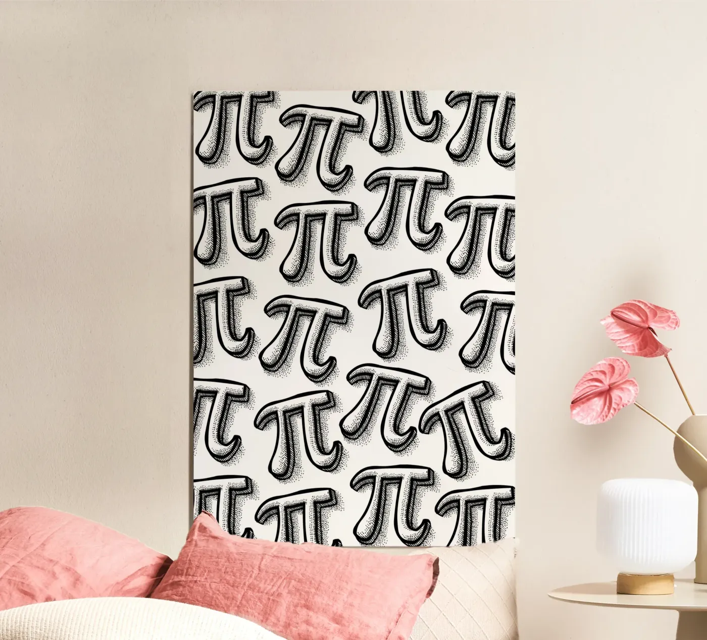 Pi pattern Poster von Happypatterns