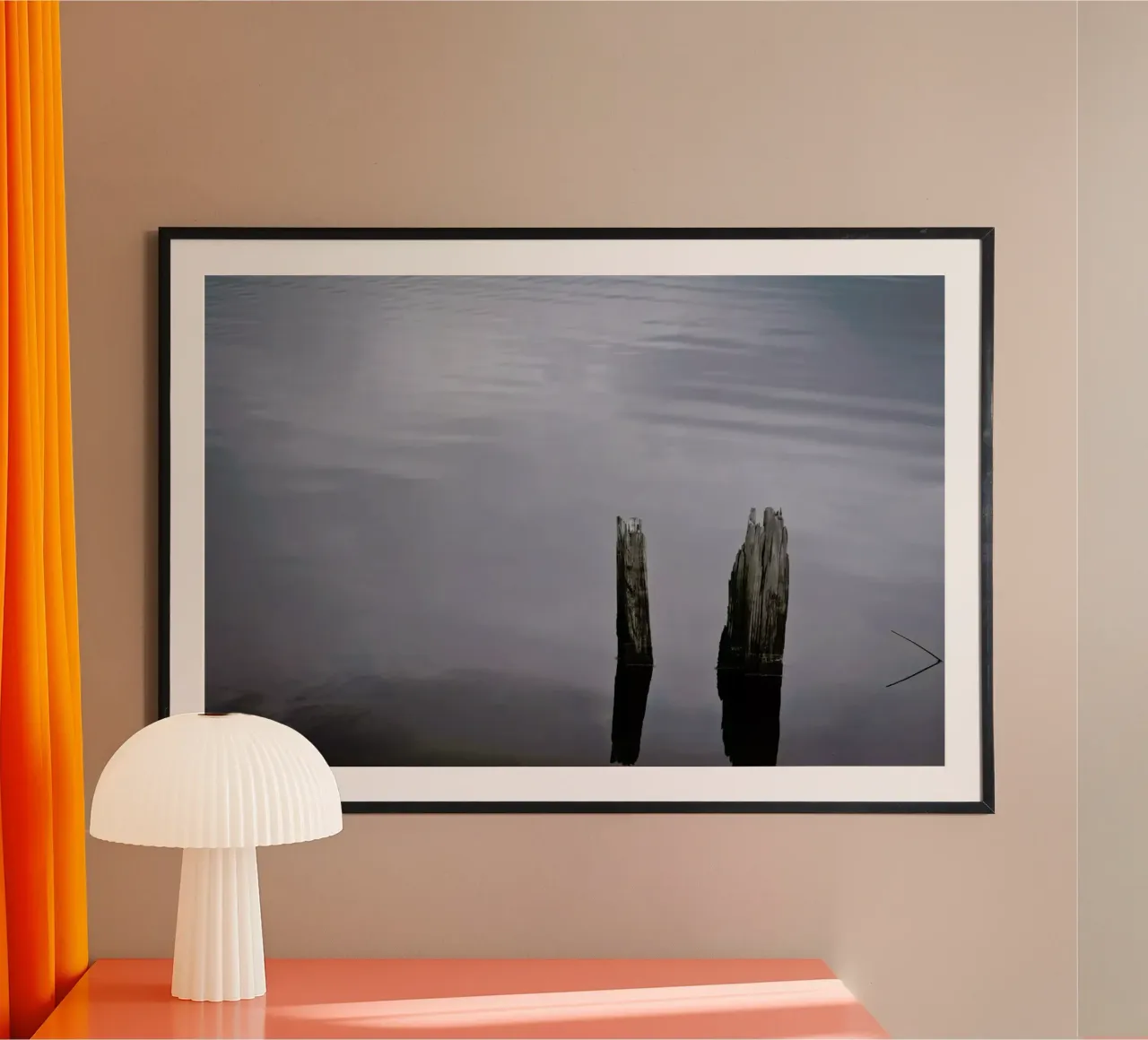 Mississippi Stillness poster met aluminium frame van Marc Gruninger