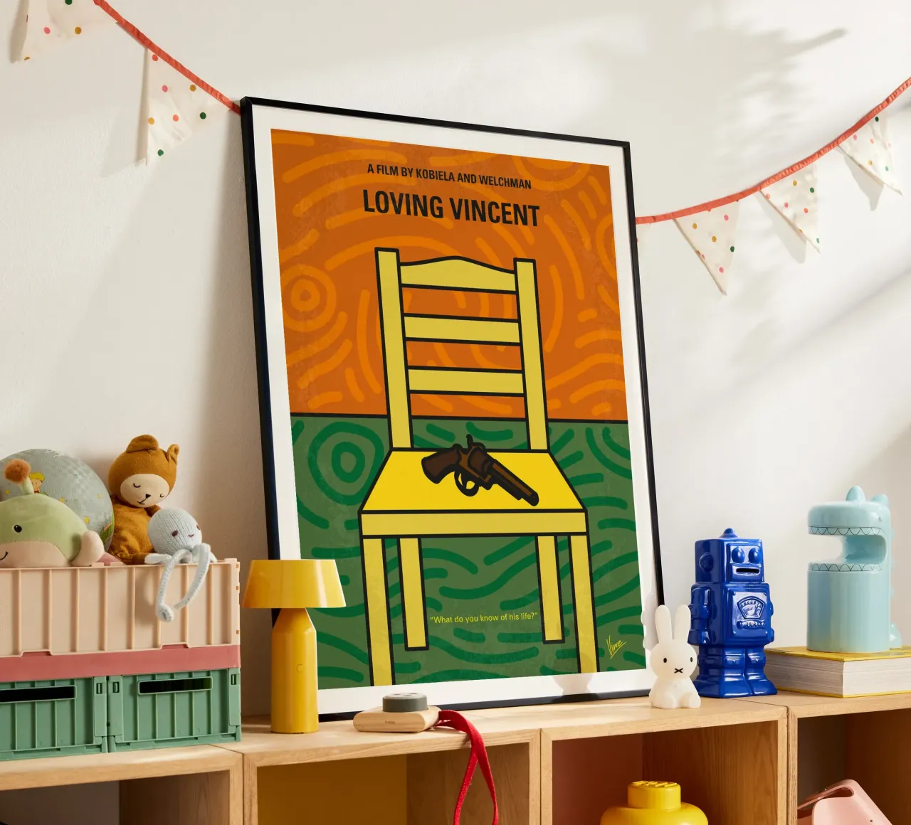 No903 My Loving Vincent minimal movie poster poster con telaio in legno da Chungkong
