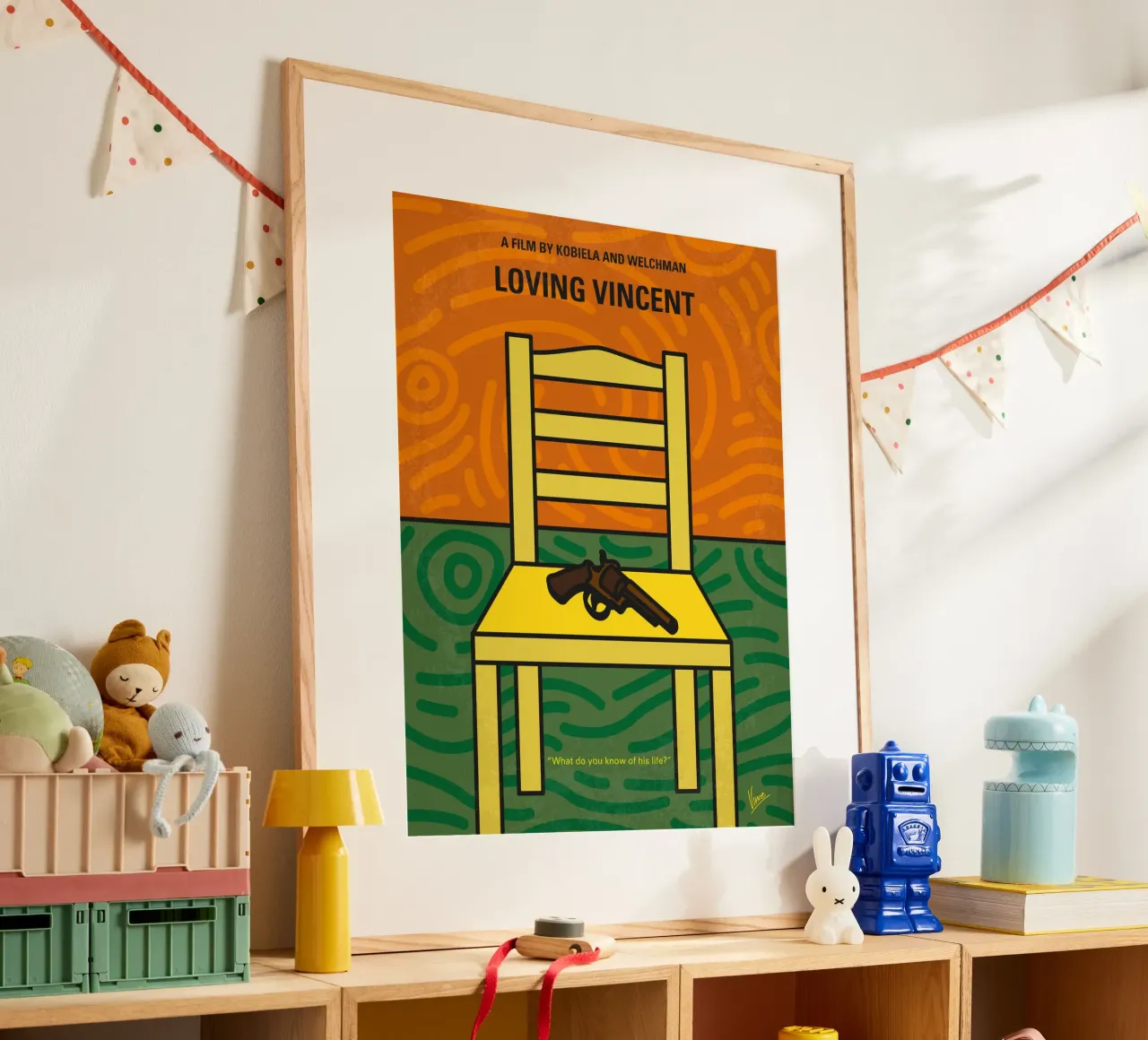 No903 My Loving Vincent minimal movie poster poster con telaio in legno da Chungkong