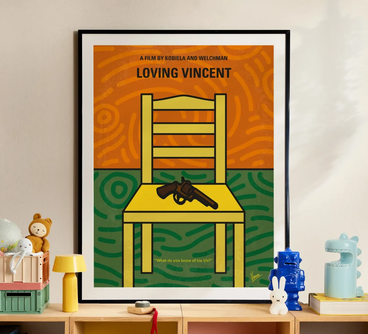 No903 My Loving Vincent minimal movie poster poster con telaio in legno da Chungkong