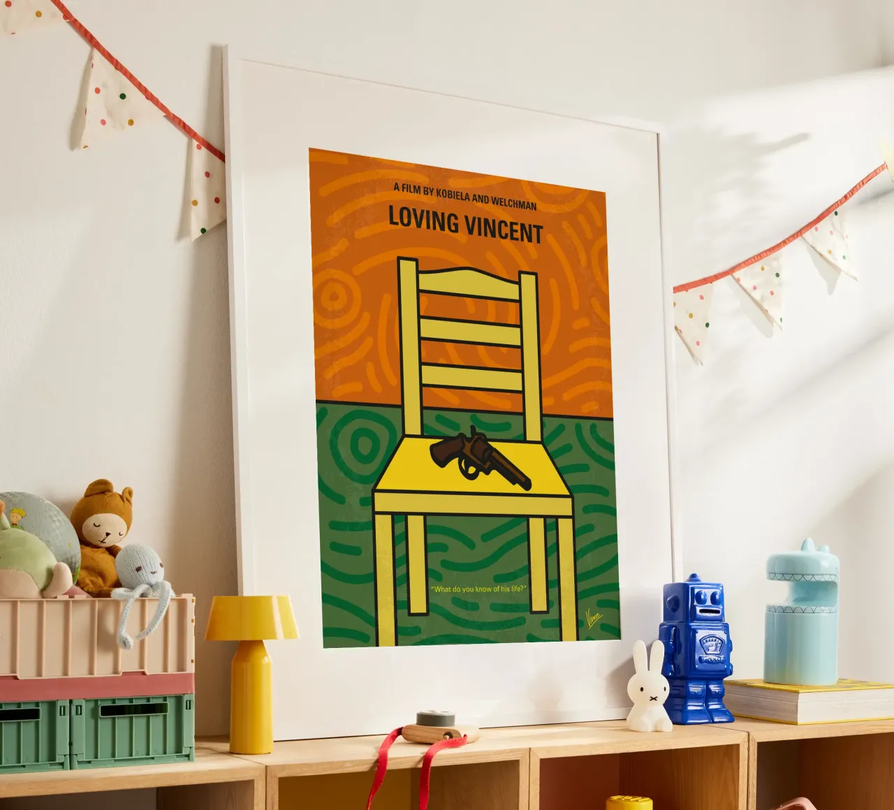 No903 My Loving Vincent minimal movie poster poster con telaio in legno da Chungkong