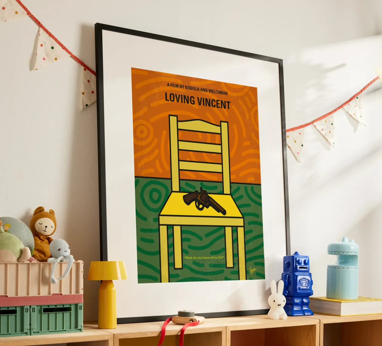 No903 My Loving Vincent minimal movie poster poster con telaio in legno da Chungkong