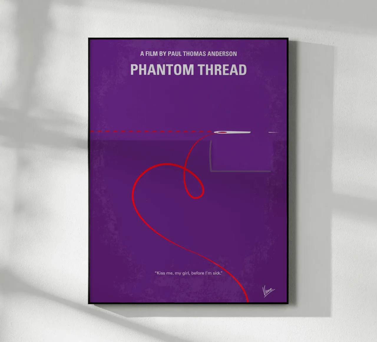 No904 My Phantom Thread minimal movie poster plexiglass da Chungkong