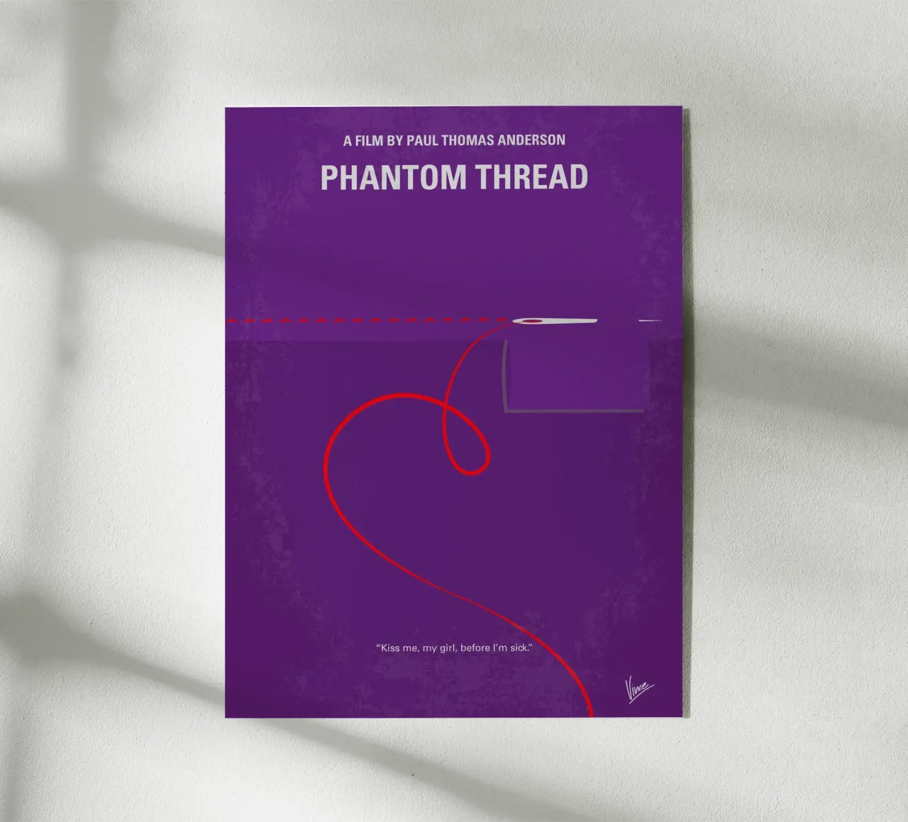 No904 My Phantom Thread minimal movie poster plexiglass da Chungkong