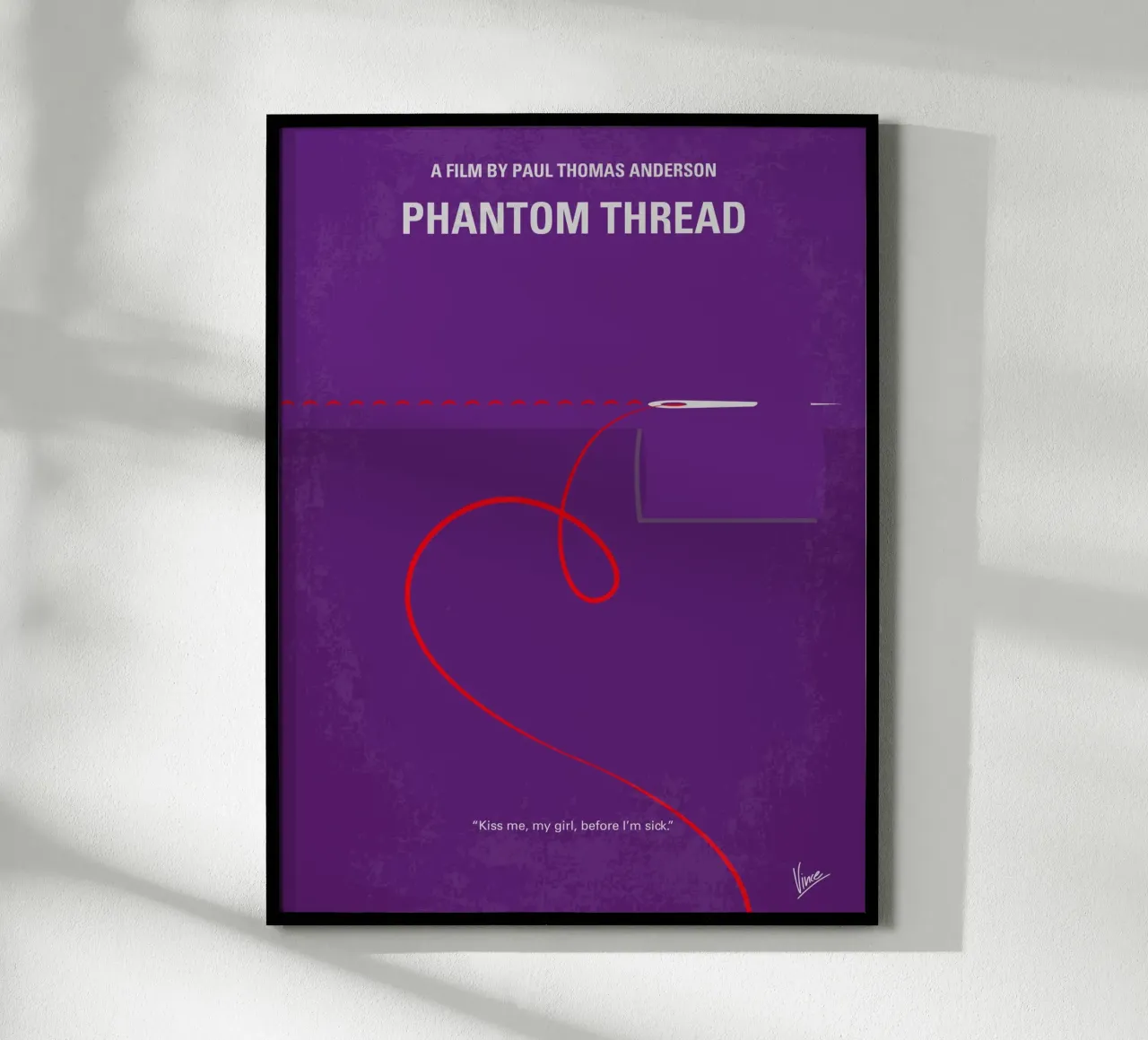 No904 My Phantom Thread minimal movie poster poster con telaio in plastica da Chungkong
