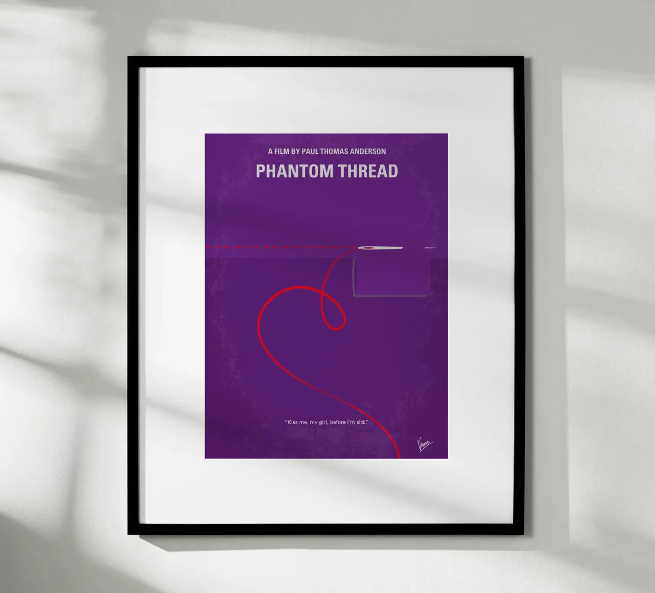 No904 My Phantom Thread minimal movie poster poster con telaio in plastica da Chungkong