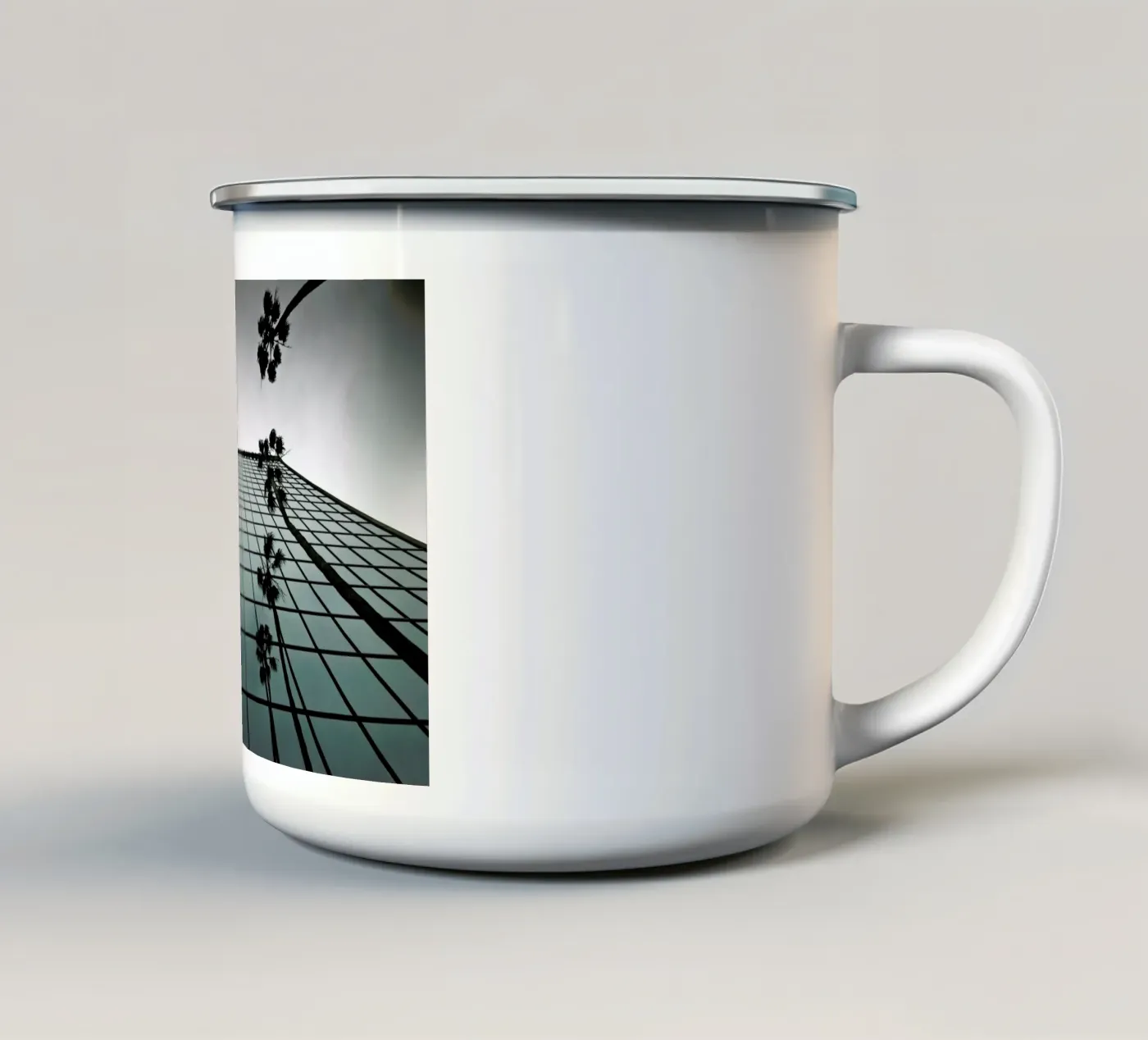 Reflections enamel mug by Marc Gruninger