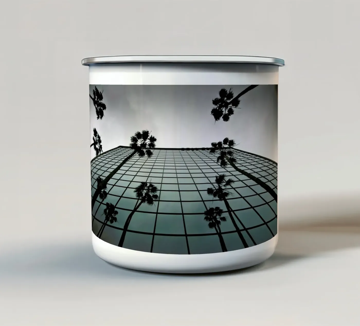 Reflections enamel mug by Marc Gruninger
