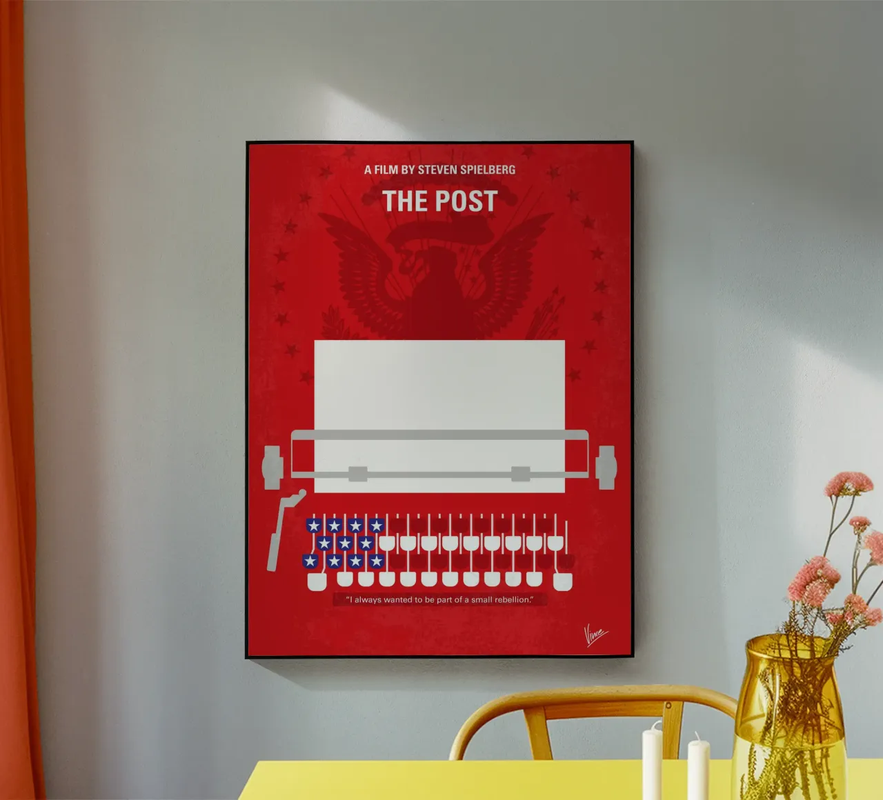 No907 My The Post minimal movie poster plexiglass da Chungkong