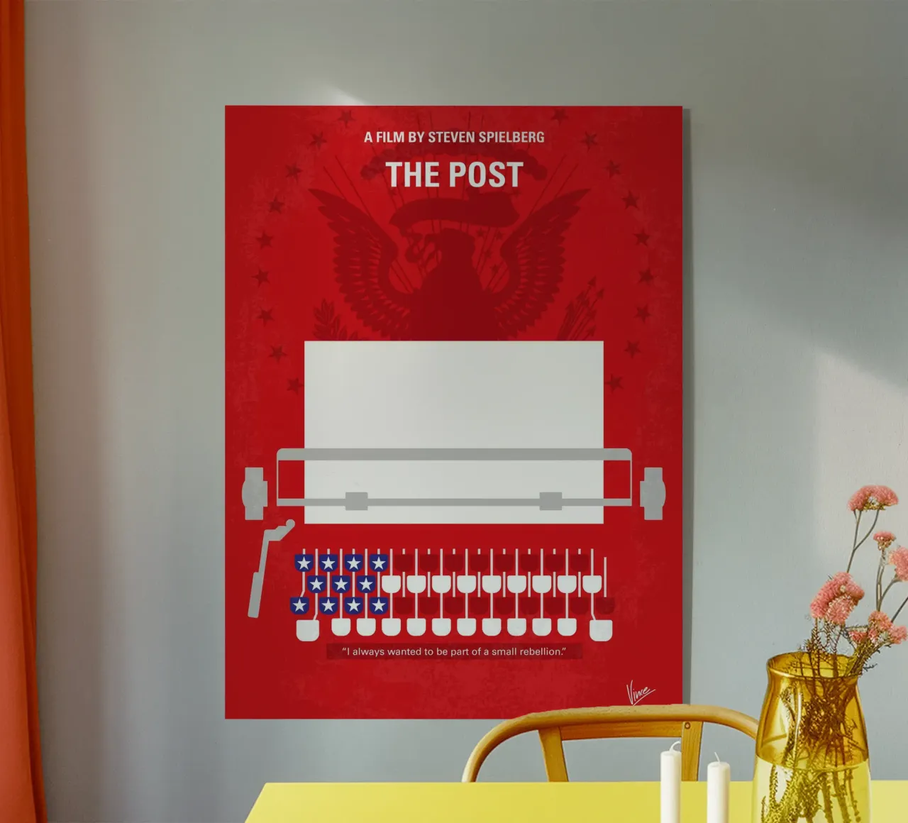 No907 My The Post minimal movie poster plexiglass da Chungkong