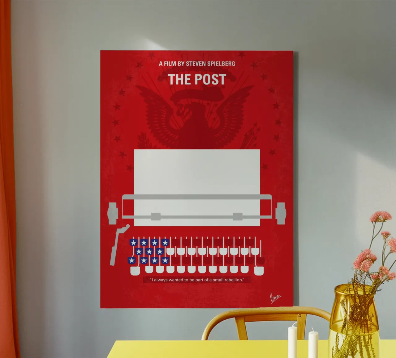 No907 My The Post minimal movie poster tela da Chungkong