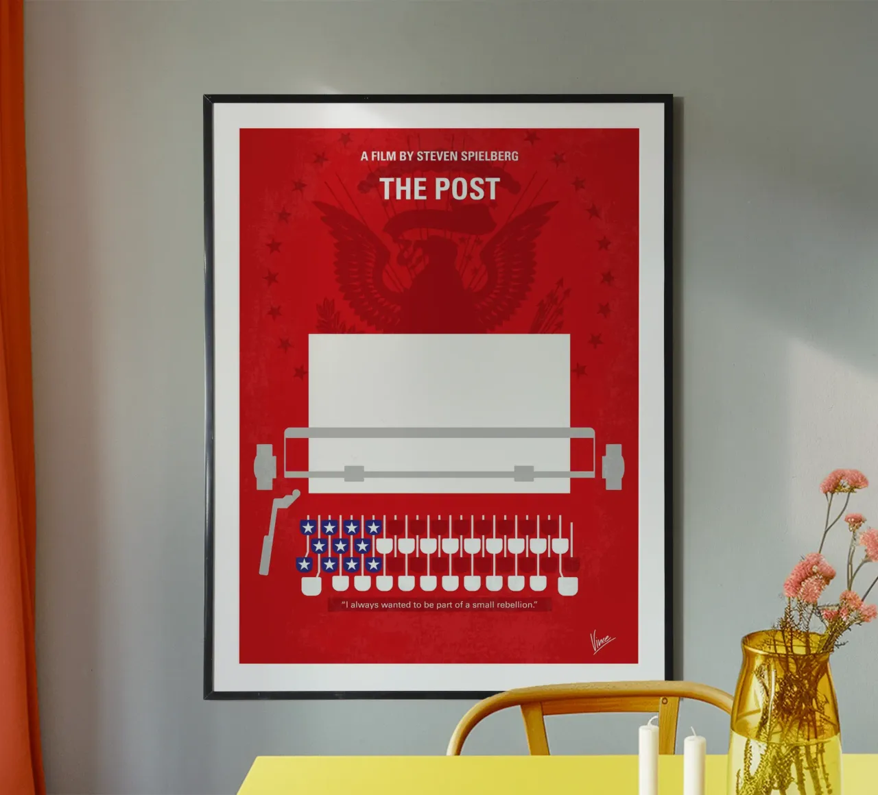 No907 My The Post minimal movie poster carta hahnemühle da Chungkong