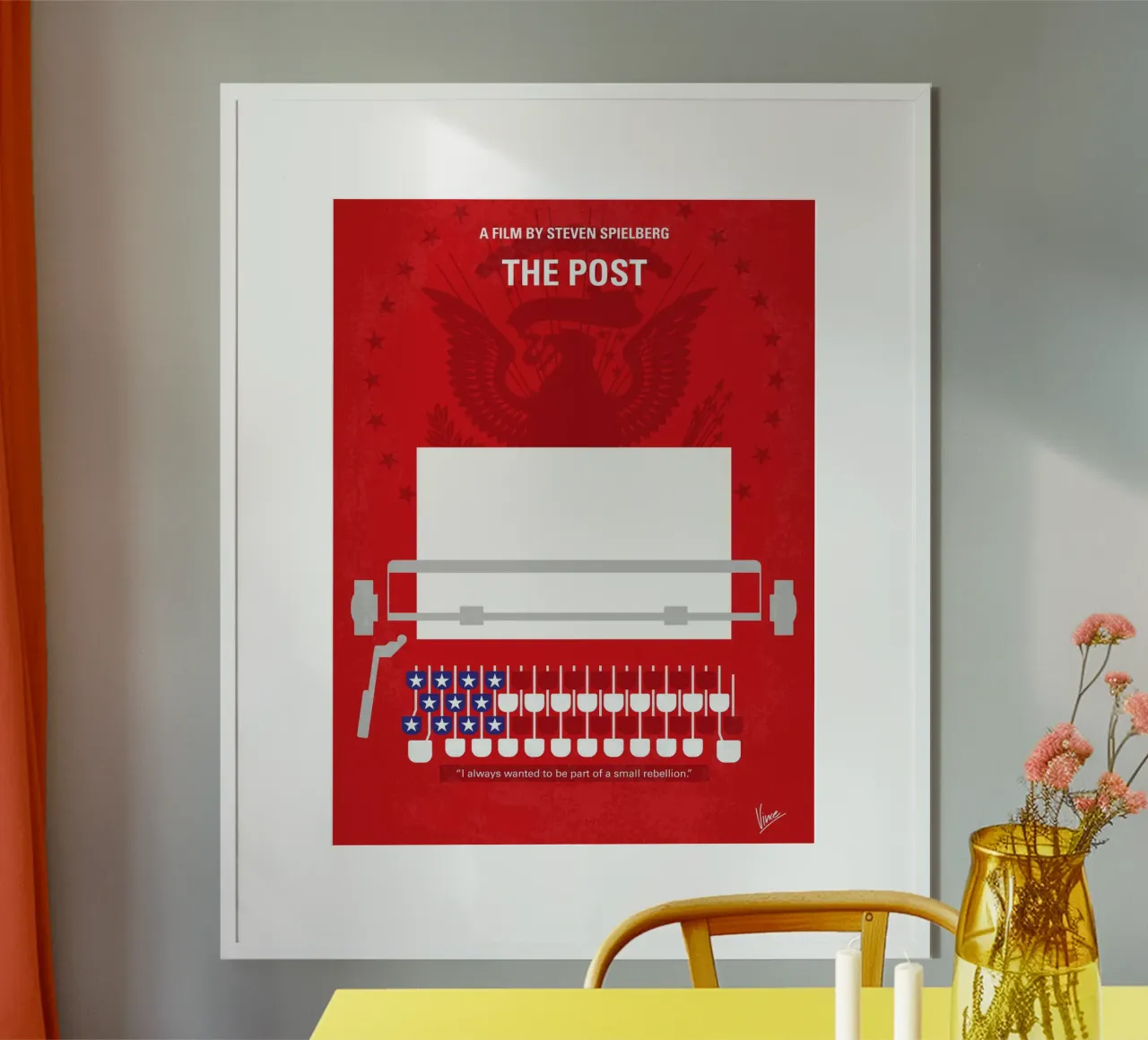 No907 My The Post minimal movie poster carta hahnemühle da Chungkong