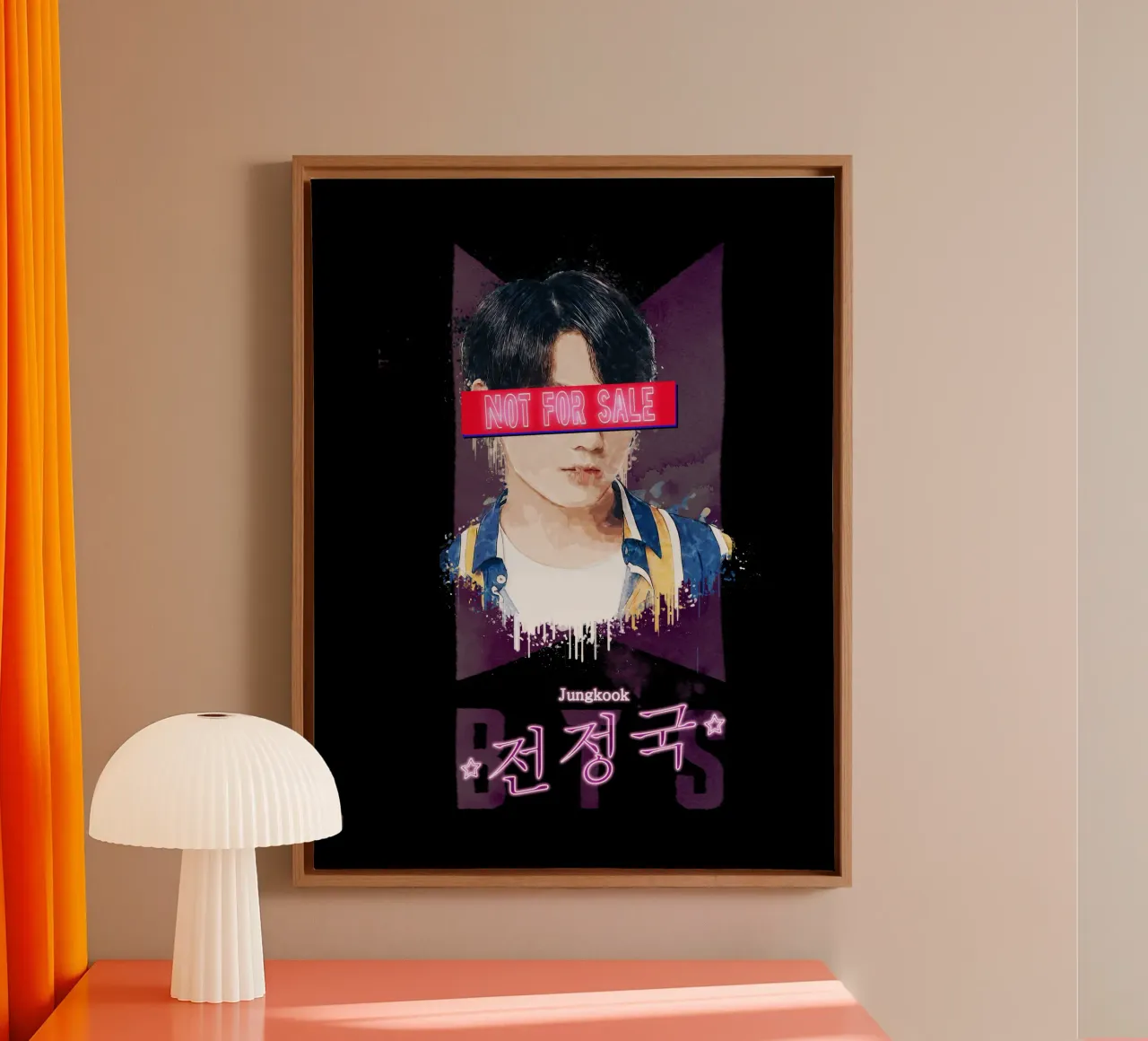 Jeon Jung-kook Non in vendita tela con Cornice a cassetta da Gunawan Rb
