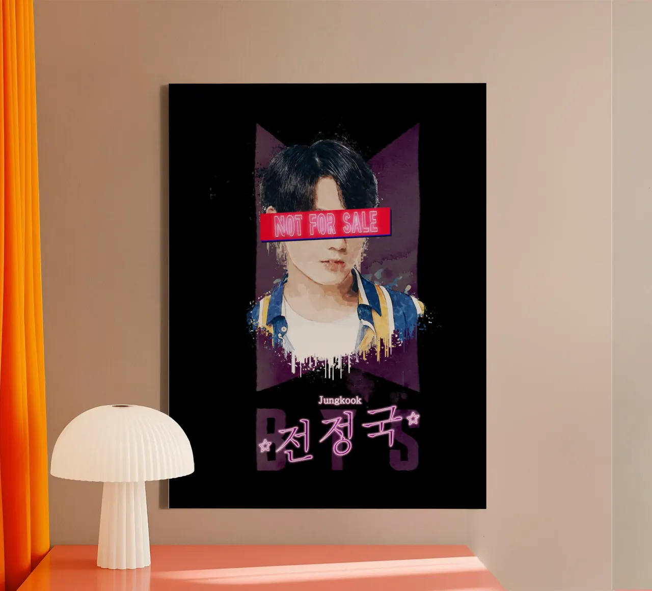 Jeon Jung-kook Non in vendita tela con Cornice a cassetta da Gunawan Rb