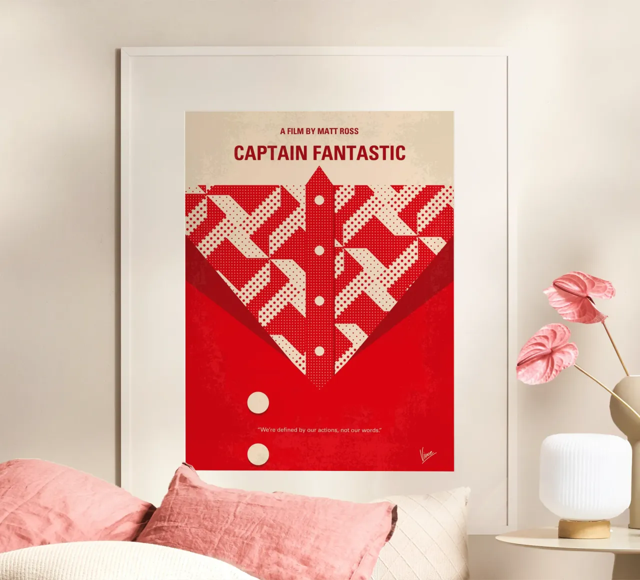 No913 My Captain Fantastic minimal movie poster carta hahnemühle da Chungkong