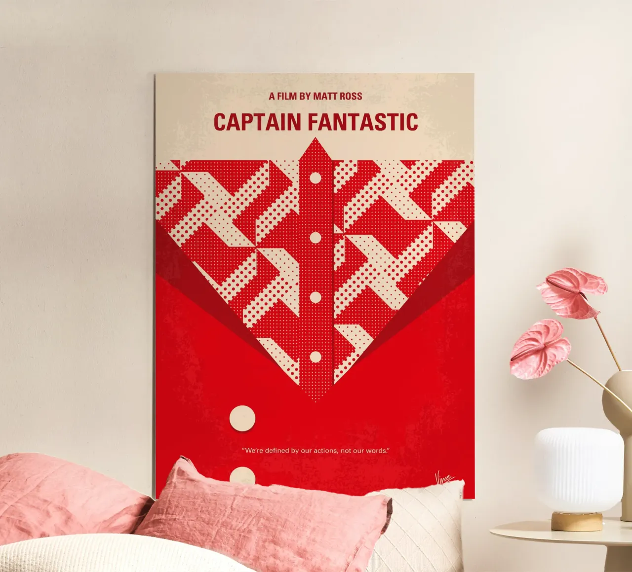 No913 My Captain Fantastic minimal movie poster carta hahnemühle da Chungkong