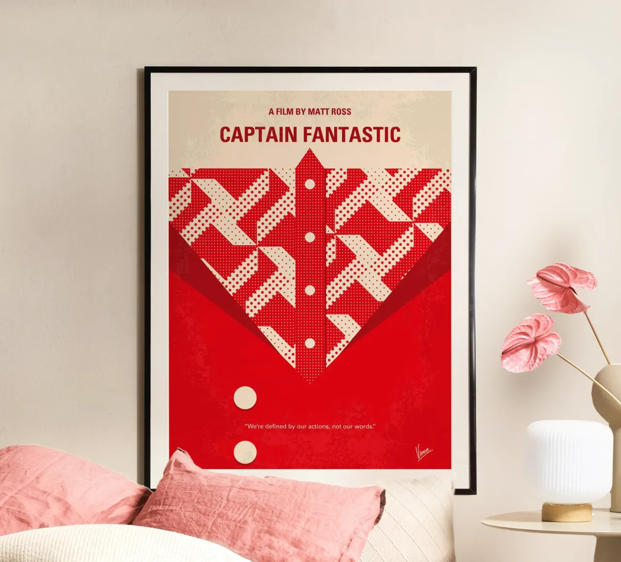No913 My Captain Fantastic minimal movie poster carta hahnemühle da Chungkong