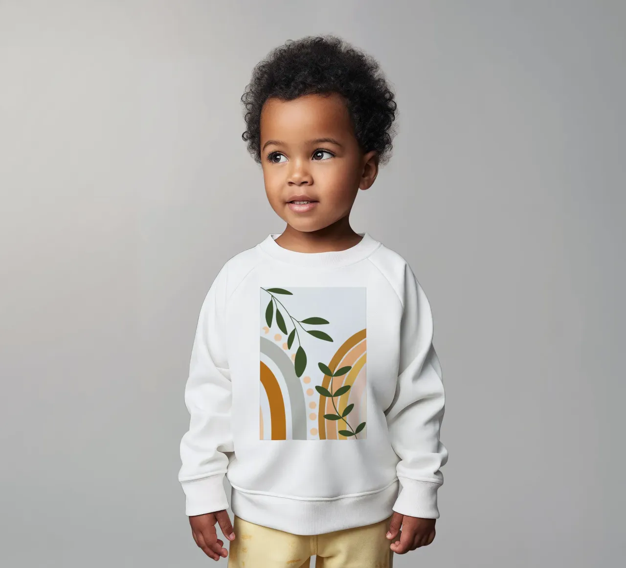 Arcs and leaves felpa neonato da LisaArtes