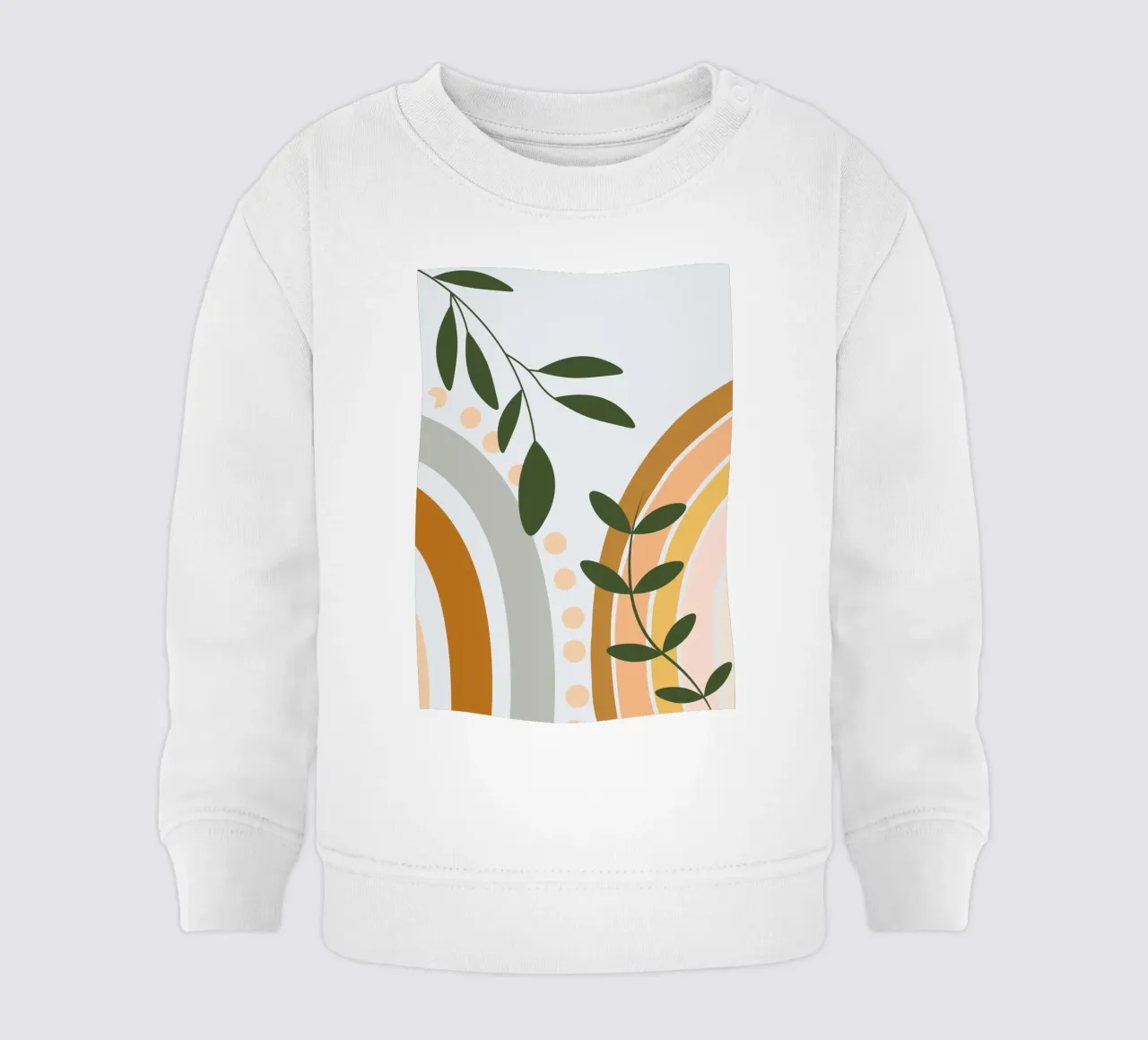 Arcs and leaves felpa neonato da LisaArtes