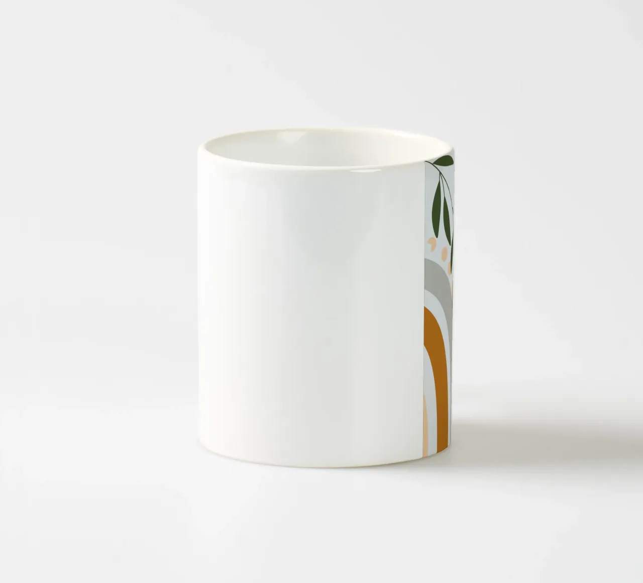 Arcs and leaves tazza in ceramica da LisaArtes