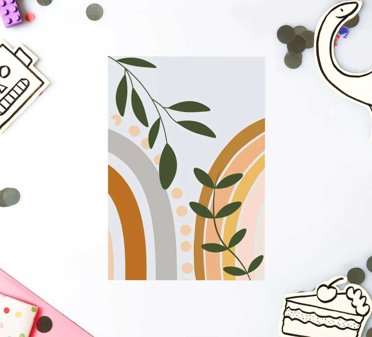 Arcs and leaves adesivo da LisaArtes