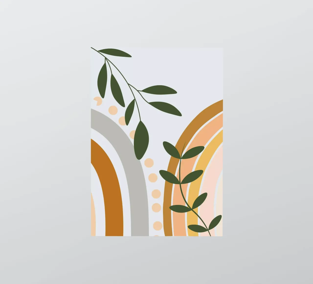 Arcs and leaves adesivo da LisaArtes